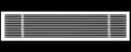 HVAC Premium 44"W X 8"H Linear Aluminum Clip-On Bar Return Air Grille by HVACPremium