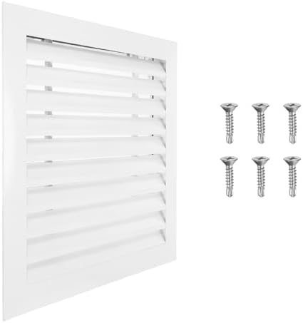 PATIKIL 18 x 18 Inch Gable Vent, 16 x 16 Inch Duct Opening Size by PATIKIL