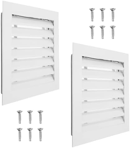 PATIKIL 14 x 14 Inch Gable Vent, 12 x 12 Inch Duct Opening Size by PATIKIL
