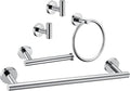 5 Pieces Polished Chrome Bathroom Hardware Accessories Set, Hand Towel Ring by Meetuniquestylesandneeds