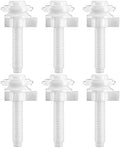6 Pcs Toilet Seat Screws Replacement Kit, Plastic Toilet Seat Bolt and Nut by Unknown