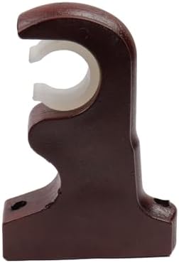 2Pcs Wooden Curtain Rod Brackets Drapery Rod Holder Wood Bracket - Image 5