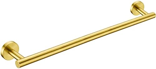 Nolimas Brushed Gold Bath Hand Towel Bar Single Bars Towel Rack Rod Classic by Giveyourbathroomanewlook