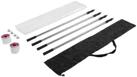 Denash Adjustable Extendable Dust Barrier Pole Kit Telescoping Rod - Image 3