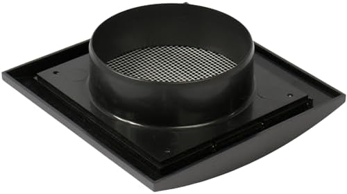 Repa Market 4" ABS Plastic Anthracite Dryer Vent Cover Outside, 4 Inch Exhaust - Image 6