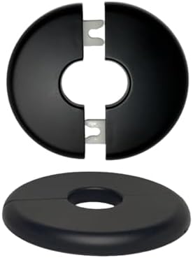 0.86"/22mm Wall Split Flange, Round Black - Image 3