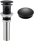 KRAUS Pop-Up Drain with Overflow in Matte Black by Unknown
