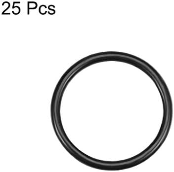uxcell Nitrile Rubber O-Rings 30mm OD 25mm ID 2.5mm Width, Metric Nitrile - Image 2