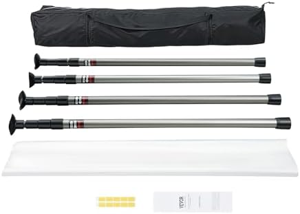 VEVOR Dust Barrier Poles, 12 Ft Poles by VEVOR