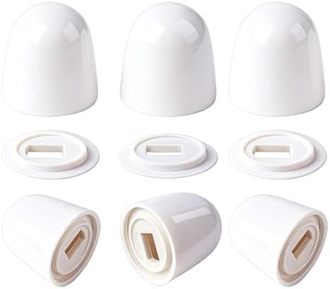 Universal Toilet Bolt Caps, Push-on Design Floor Bolt Covers by Unknown