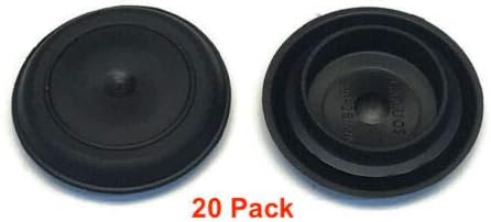 1" Inch Black Rubber Flush Mount Hole Plug - Image 3