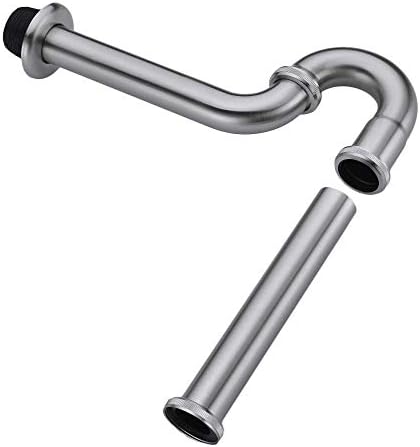 Brass P Trap, 1 1/4 Bathroom Basin Sink Waste Trap Drain Kit - Image 4