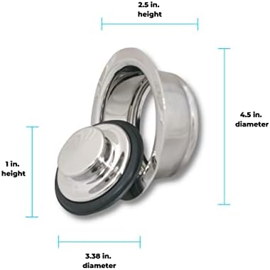 Mr. Scrappy Stainless Steel Universal Garbage Disposal Sink Flange and Stopper - Image 2