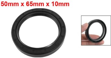 uxcell Metric Rotary Shaft Oil Seal 50x65x10mm TC Double Lips Rubber - Image 2