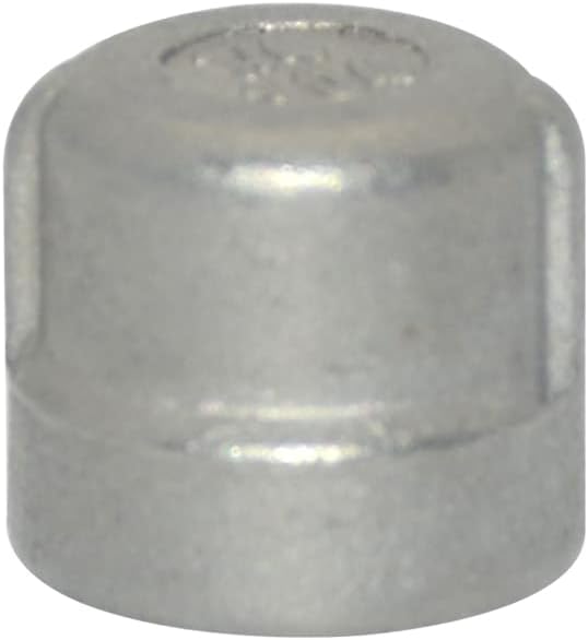 1/4" 0.25" Cap, NPT Female Threaded Cast Pipe Fitting, Stainless Steel 304 - Image 4
