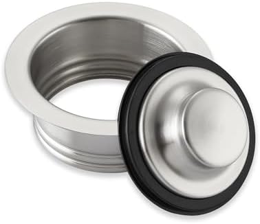 Luxier GD02-B Kitchen Sink Garbage Disposal Flange and Stopper in Brushed - Image 2