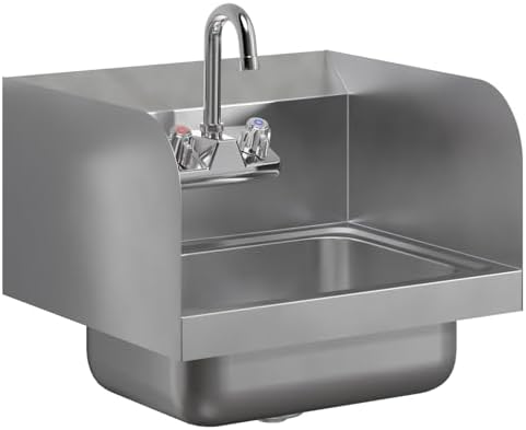 AmGood Stainless Steel Wall Mount Hand Sink | NSF | Commercial Hand Washing by AmGood