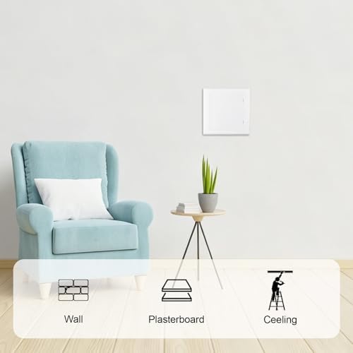 1 Pack Self Adhesive Access Door Panels, Push to Open Wall Access Hole Cover - Image 3