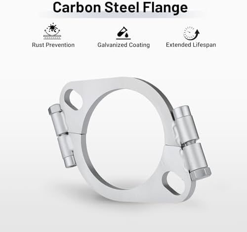 EVIL ENERGY Split Flange Repair Kit, Exhaust Flat Oval Flange Connection - Image 3