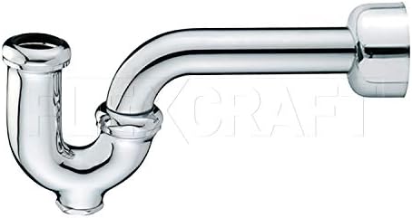 Highcraft 34I35-L P-Trap with Box Escutcheon, with Drain Plug, by Highcraft