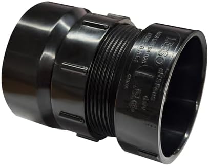 Lesso 1 1/2''ABS Union 1-1/2-Inch X 1-1/2-Inch Hub Union - Image 2