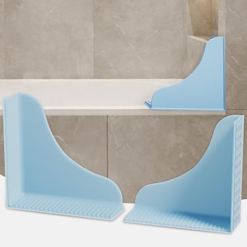 No-Adhesive 2-Pack All-Silicone Shower Splash Guard by Roslim