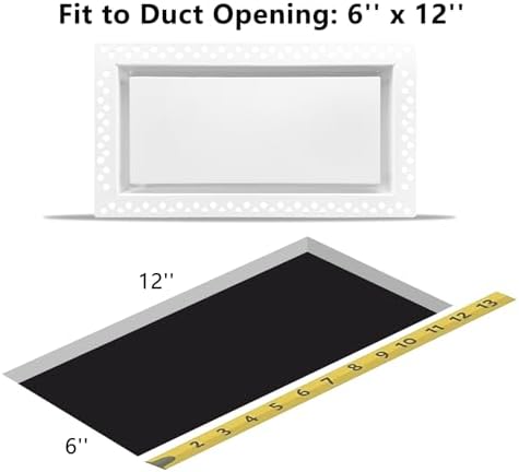 Flush Wall Vent Cover 6x12 Inch - Image 5