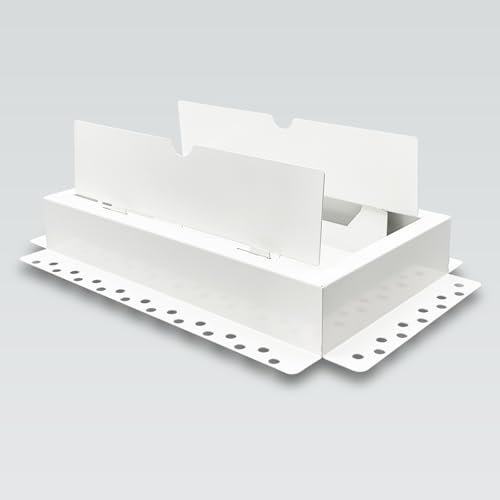 6x10 Inch Steel Recessed Flush Wall Vent Cover - Image 4