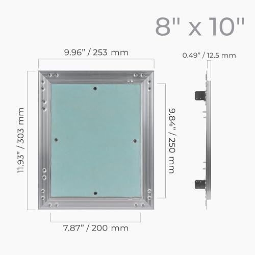 8" x 10" Drywall Access Panel – Aluminum Frame Gypsum Hatch Access Panel - Image 3