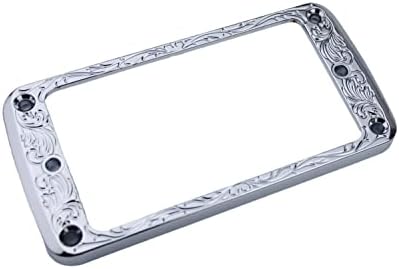 Guyker Metal Flat Humbucker Cover, Pickup Mounting Ring Set - Image 3