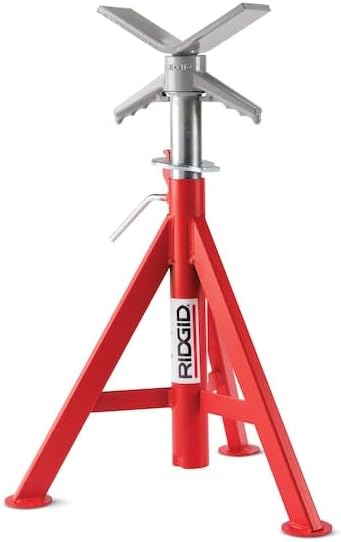 RIDGID 56662 Model VJ-99 V Head High Pipe Stand, 12-inch Pipe Stand - Image 6
