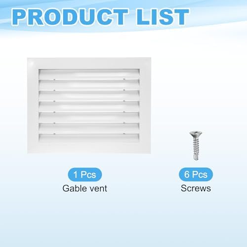 PATIKIL 14 x 18 Inch Gable Vent, 16 x 12 Inch Duct Opening Size - Image 3