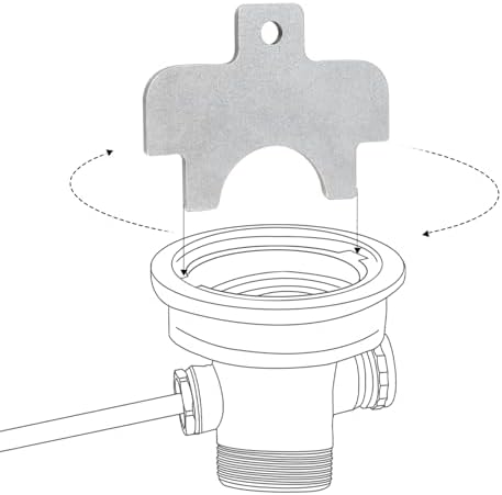 Installation & Removal Tool for 3-1/2" Commercial Sink Waste Valve Drain by Sepaitek