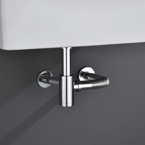 Bathroom Sink P-Trap Complete Set Adjustable Threaded Tube 1-1/4 Bottle Trap - Image 5