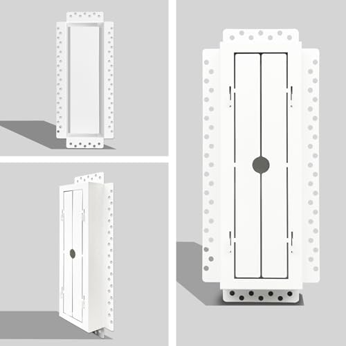 4x12 Inch Steel Recessed Flush Wall Vent Cover - Image 2