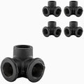 3/4" 3-WAY ELBOW Industrial Threaded Black Iron Pipe Fittings; Black Satin by PRIMPIPEWORKS