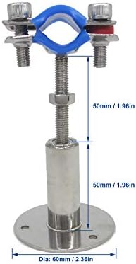 Stainless Steel Adjustable Pipe Clamp Bracket - Image 2