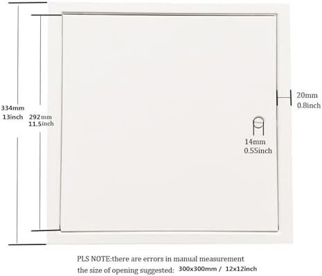 Fengze Thicken Steel Screwdriver Latch Access Panel 12 x 12 Inch - Image 4