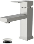 FORIOUS Bathroom Faucet 1 Hole Single Handle Vanity Faucet Brushed Nickel by FORIOUS