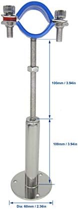 Stainless Steel Adjustable Pipe Clamp Bracket - Image 2