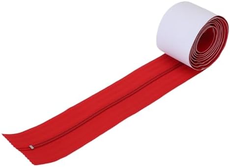 Pssopp 2pcs Nylon Double Side Indoor Outdoor Dust Barriers Peel Stick Zipper - Image 2