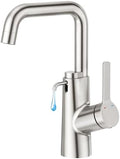 CREA Kitchen Faucets with Soap Dispenser, Swivel Right Angle Spout Bar Sink by CREA