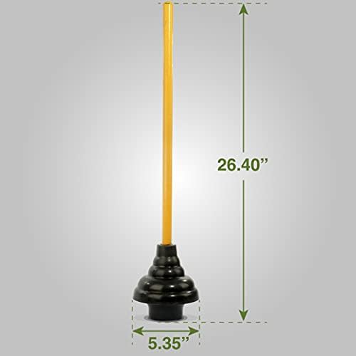 LDR 512 3410A Heavy Duty Drain Handle Double Thrust Rubber Force Cup Removes - Image 2