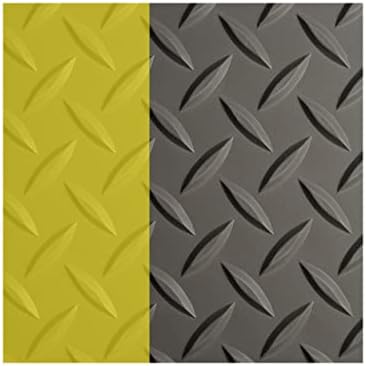 Workforce Vinyl Diamond Plate Commercial Grade Matting, Heavy Duty Floor Mat by WorkForceCommercialMatting