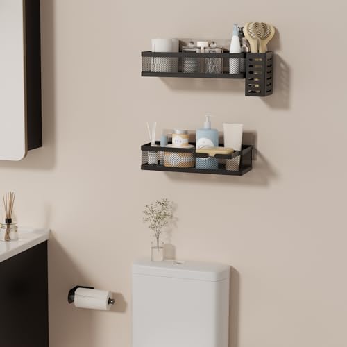 PUSDON 5-in-1 Wide Wall Mount Wrapped Mesh Kitchen Organizer & Shower Caddy Kit - Image 7
