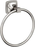 Amerock Stature 7-9/16" Brushed Nickel Towel Ring by Amerock