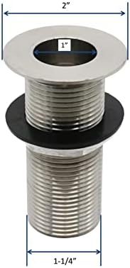 Leyso Stainless Steel Bar Sink Drain 1” Nominal Pipe Size 1" NPS Thread - Image 4