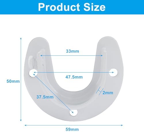 Closet Rod Bracket, 2 Pack, U Shaped, 1-1/4 Inch - Image 2