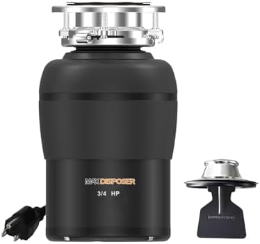 Garbage Disposal 3/4 HP for Kitchen sink Quiet by MAXDISPOSER