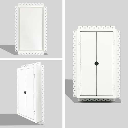 8x14 Inch Steel Recessed Flush Wall Vent Cover - Image 2